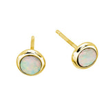 Rome Solid Opal Mini Earrings