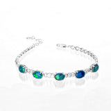 Bow Triplet Opal Bracelet 7mm