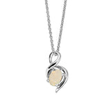 Swirl Solid Triplet Necklace