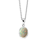 Vintage Solid Opal Necklace