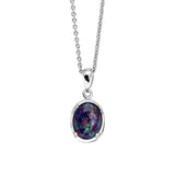 Vintage Triplet Opal Necklace