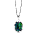 Vintage Triplet Opal Necklace