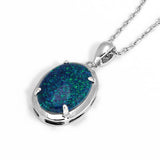 Vintage Triplet Opal Necklace