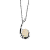 Flame Solid Opal Necklace