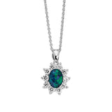 Princess Triplet Opal Necklace
