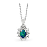 Princess Triplet Opal Necklace