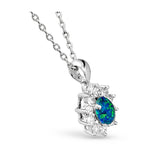 Princess Triplet Opal Necklace
