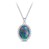 Elizabeth Triplet Opal Necklace