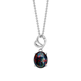 Olive Triplet Opal Necklace