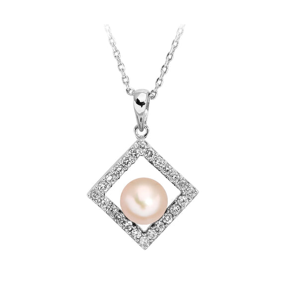 Geometry Pearl Necklace / Pendant
