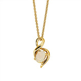 Swirl Solid Triplet Necklace