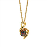 Swirl Triplet Opal Necklace