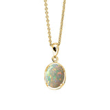 Vintage Solid Opal Necklace
