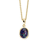Vintage Triplet Opal Necklace