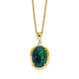 Vintage Triplet Opal Necklace