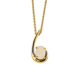 Flame Solid Opal Necklace
