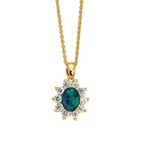 Princess Triplet Opal Necklace