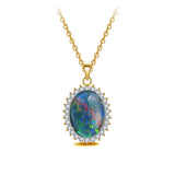 Elizabeth Triplet Opal Necklace