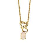 Love Links Solid Opal Necklace