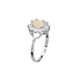 Princess Solid Opal Ring